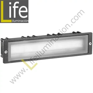 102/LED/3W/30K-GREY APLIQUE EXTERIOR W LED 3000K IP54 COLOR GRIS 220V-