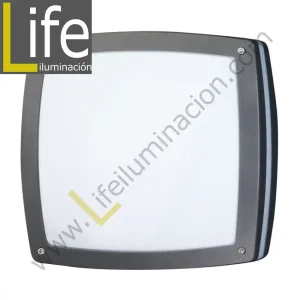 109/2XE27-GREY APLIQUE EXTERIOR 2XE27 IP54 COLOR GRIS 220V-60HZ