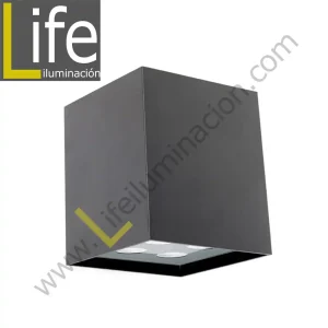 111/LED/6W/30K-GREY/M APLIQUE EXTERIOR 6W LED 3000K IP54 COLOR GRIS MULT