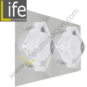 3000/LED/6W/30K/M APLIQUE PARED LED 6W 30K 29X12.5X6.5CM/480LM MULTI