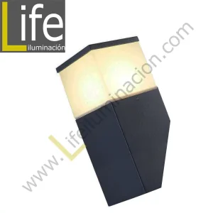 HY0003UP-LED/30K APLIQUE 40 LED 3.2W/3000K ACERO INOX IP44