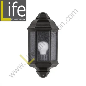 PL302/RT FAROL SETRO 1XE27 VIDRIO CLEAR BASE RUSTICA ANCHO