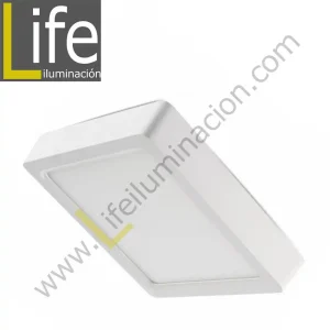 101C/LED/12W/60K/WH/M DOWNLIGHT LED CUAD. ADOSAR 12W/60K BLANCO MULTIVOL