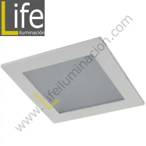 DOWN/SQ/LED/18W/60K/WH DOWNLIGHT LED CUAD. EMP. 18W/60K/WH 22.5X22.5X2CM