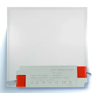 PANEL EMPOTRADO CUADRADO 48W 6500K 600X600MM FP0.9 AC85-265V - JL