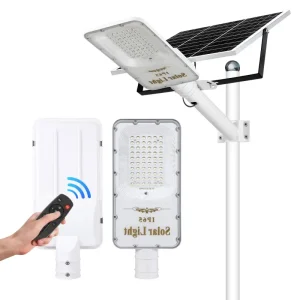 LAMPARA PASTORAL SOLAR 300W /  IP 65/PANTALLA DE VIDRIO DE ALTA TRANSMITANCIA /  2300 Lm/ T.C. 5H / T.D. 12 H /LED 20%  Brillo 18% Fotoelectrónico