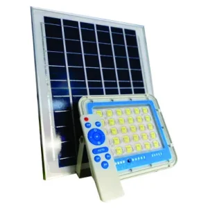 REFLECTOR SOLAR LED 100W /CARGA SOLAR /1500 Lm / IP 65 /80m3/SOPORTE SE AJUSTA A 180°/  T.C. 5H / T.D. 12 H / Carga Rápido 100%