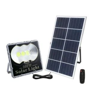 REFLECTOR SOLAR LED 300W / BATERIA DE LITIO /2300 Lm / IP 65 /150m3/  T.C. 5H / T.D. 12 H / PROTECCION CONTRA RAYOS / PANTALLA DE POTENCIA