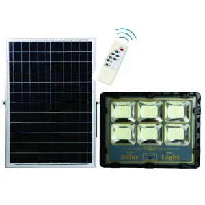 REFLECTOR SOLAR LED 200W /CARGA SOLAR /2000 Lm / IP 65 /120m3/CONTROL REMOTO INTELIGENTE/  T.C. 5H / T.D. 12 H /Indicador de carga