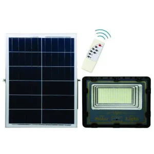 REFLECTOR SOLAR LED 150W /CARGA SOLAR /800 Lm / IP 65 /80m3/CONTROL REMOTO INTELIGENTE/  T.C. 5H / T.D. 12 H /Indicador de carga
