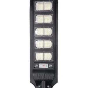 LUMINARIA SOLAR 300W IP65 "LIFE" INTEGRADA 6500K 3-15MTS C/SENSOR C/FOTOCELDA CONTROL REMOTO  PUBLICO MONTAJE EN PASTORAL PARED O POSTE