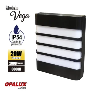 APLIQUE LED 20W M/VEGA "OPALUX" 3000K 2000LM
