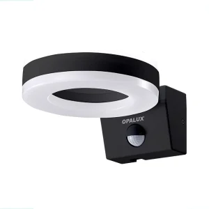 APLIQUE LED PARA PARED INTERIOR Y EXTERIOR "OPALUX" CON SENSOR DE MOVIMIENTO IP65 140° IP65 20W
