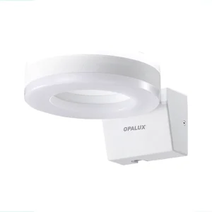 APLIQUE LED PARA PARED INTERIOR Y EXTERIOR "OPALUX"  IP65 140° IP65 20W 3000K 1800LM NEGRO