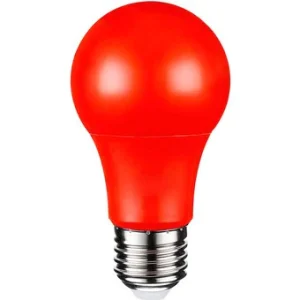 FOCO LED "OPALUX" LUZ Y CUERPO ROJO 7W, E27, 100-240VAC 50/60HZ CJX100