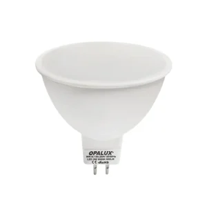 FOCO DICROICO LED 9W MR16 120° LUZ CALIDA "OPALUX" 800LM 3000K 185-264VAC Ø5CM 5.4CM ALTO.CJX100