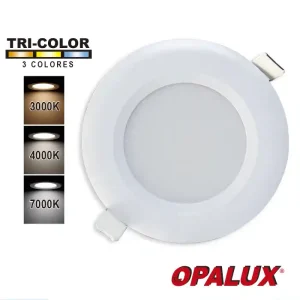 SPOTLIGHT 10W "OPALUX" 900LM IP44 7000/4000/3000K 120° P/CAJA OCTAGONAL 220V CJX100