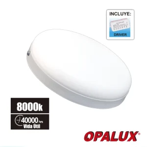 PANEL REDONDO 18W "OPALUX" 8000K 175-265V 1620LM