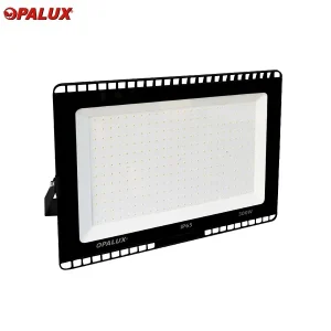 REFLECTOR LED  300W “OPALUX” DELGADO SLIM 25500 LUMENS COLOR NEGRO LUZ BLANCA 6500K IP65 EXTERIORES 50,000HRS 336 LEDS 220-240V