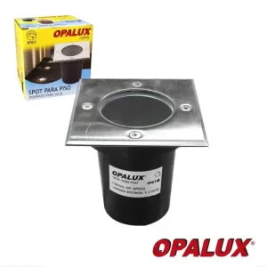 SPOT PARA PISO PARA GU10 "OPALUX" IP67 DIAMETRO 110MM ALTURA 9.5CM CUADRADO