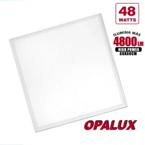 PANEL LED 60X60 48W "OPALUX" 4800LM FACTOR 0.9 6700-7000K 120° 85-265VAC MASTERX10