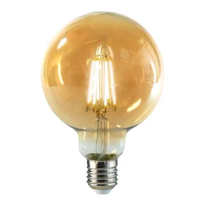 FOCO VINTAGE G95 8W 3000K 185-265V E27 "OPALUX" NACARADO CJX50