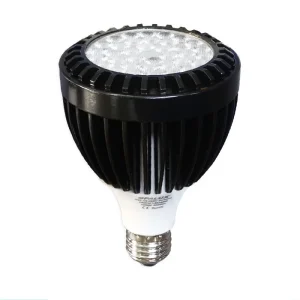 PAR30 NEGRO E27 LUZ CALIDA 40W 220V "OPALUX" 3000K 4000LM ANGULO 30° FACTOR DE POTENCIA 0.9