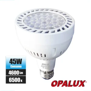 FOCO PAR30 45W "OPALUX" LUZ BLANCA 6500K E27 4600LM 220V CJX40