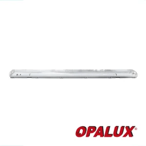 HERMETICO 2X36W IP65 PARA EXTERIORES DE ACRILICO RESISTENTE PARA 2 FLUORESCENTES LED 18W, INC TERMINALES LISTAS PARA CONECTAR