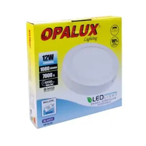 PANEL CIRCULAR 12W "OPALUX" 1080LM PARA TECHO LUZ BLANCA 6500K CJX30