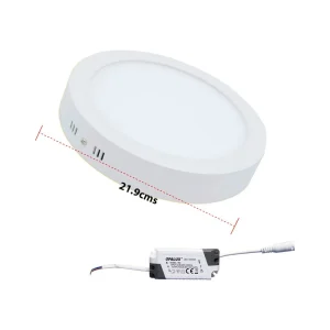 PANEL CIRCULAR 18W "OPALUX" 1620LM PARA TECHO LUZ BLANCA 6500K CJX20
