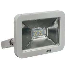 REFLECTOR LED 10W 6V-24V “OPALUX”  DELGADO SLIM 900 LUMENS COLOR BLANCO LUZ BLANCA 6500K IP68 EXTERIORES 50,000HRS 10 LEDS