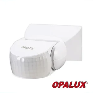 SENSOR DE MOVIMIENTO "OPALUX"  180°  DE 12 MTS INFRARROJO 220VAC IP65