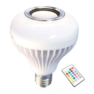 FOCO LED MUSICAL 6W "TROYA" E27 RGBW 100-240V C/BLUETOOTH Y CONTROL REMOTO, MASTER 50