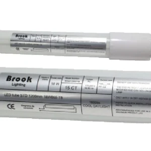 TUBO FLUORESCENTE LED 4000K 18W T8 1.2MTS / VIDRIO / 2 PIN G13 / 6500K LUZ NEUTRO 1800 LUMENS / 15,000 HRS LINEA BL