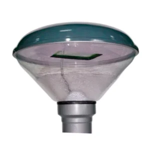 FAROLA EXTERIOR PARA ALUMBRADO PUBLICO CON LUMINARIA 200W INTEGRADA ESPECIAL PARA PARQUES, MARCA LIFE ACRILICO TRANSPARENTE / BASE ALUMINIO FUNDIDO 4" o 5" / FABRICACION NACIONAL