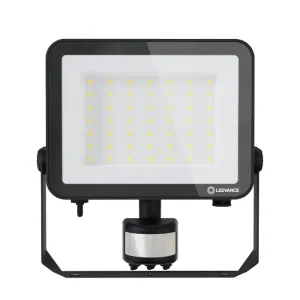 REFLECTOR LED 50W LEDVANCE COMPACT 3000K 4750LM NEGRO CON SENSOR IP65