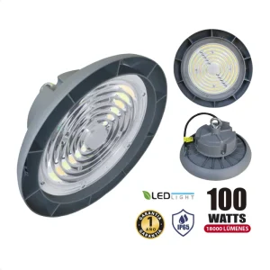 LUMINARIA LED HIGH-BAY 100W "OPALUX" 18000LM 3CCT IP65