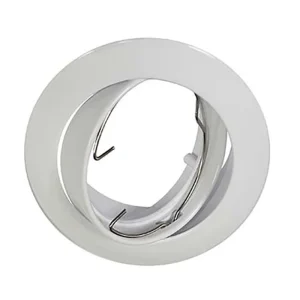 COBERTOR LLANO LIGHT  BLANCO ZAMAC D=8CM INCL. SOCKET GU10