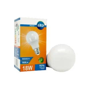 FOCO LED E27 18W CUB 1800LM 8000K