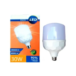 FOCO BOTELLA 30W CUB E27 8000K 3000LM