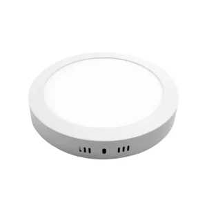 PANEL LED 24W CUB REDONDO 3000K 2160LM 165-265V LUZ CALIDA