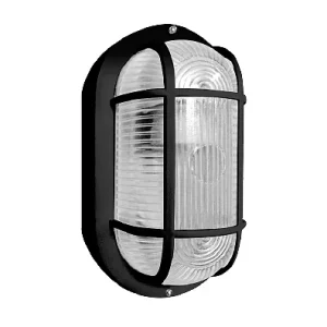 APLIQUE EXTERIOR REJILLA IP44 1XE27 205X120X100MM NEGRO