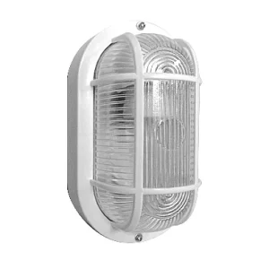 APLIQUE EXTERIOR REJILLA IP44 1XE27 205X120X100MM BLANCO