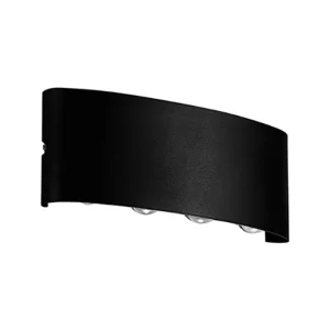 APLIQUE EXTERIOR O INTERIOR LED 8W LIGHT MARGA 3000K 570LM IP44 48G BK 210