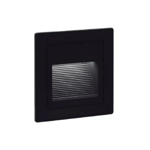 LUZ GUIA LED 3W LIGHT MIRANDA 3000K 200LM 100-240V 50/60HZ NEGRO IP54