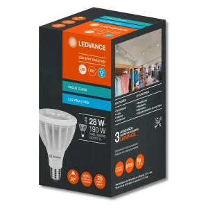 FOCO LED PAR30 28W 6500K 30° IRC80 25000Hrs
