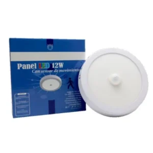 PANEL LED 6W CUB REDONDO CON SENSOR 7000K 1620LM TRICOLOR