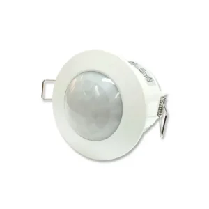 Sensor de movimiento 360° para cielo de raso detección a  6 mts horizontal tecnología PIR instalación hasta 4mts altura tiempo 10 seg – 7 min.