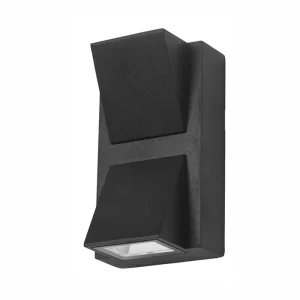 APLIQUE EXTERIOR LED 6W DXS BIDIRECCIONAL RECTANGULAR LUZ CALIDA